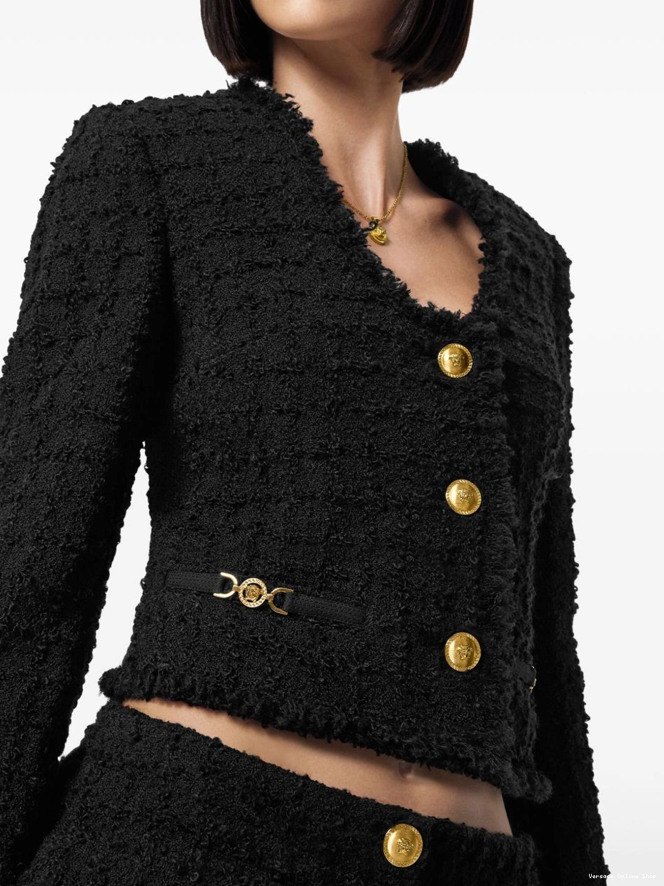 Affordable Versace jacket tweed Heritage Women cropped 0726